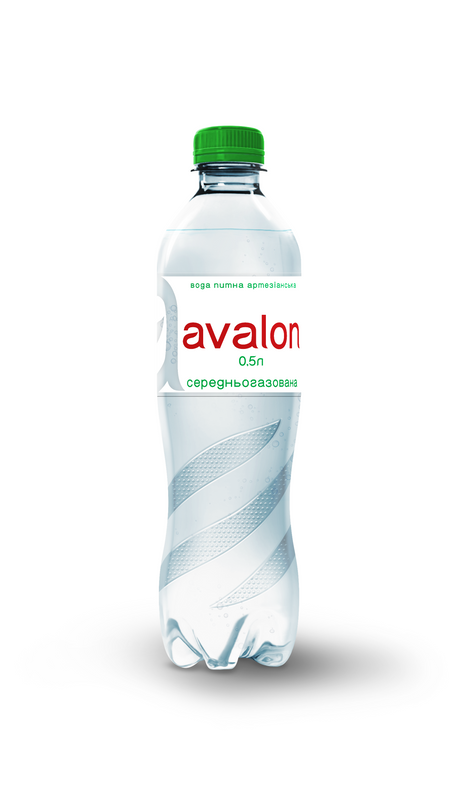 Вода питна середньогазована АВАЛОН, 0,5л